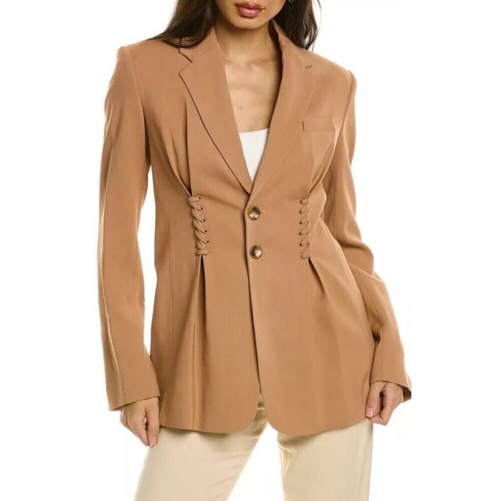 A.L.C. Sz 00 Blazer Maverick Jacket Camel Minimalist Classic Western ALC New